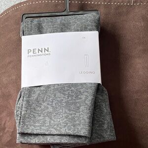 2 tone grey legging size 0x NWT by Penningtons